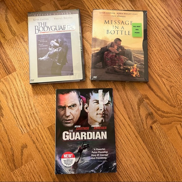 NWT/EUC Kevin Costner 3 Movie DVD Collection (Bodyguard/Guardian/Message) - Picture 2 of 13